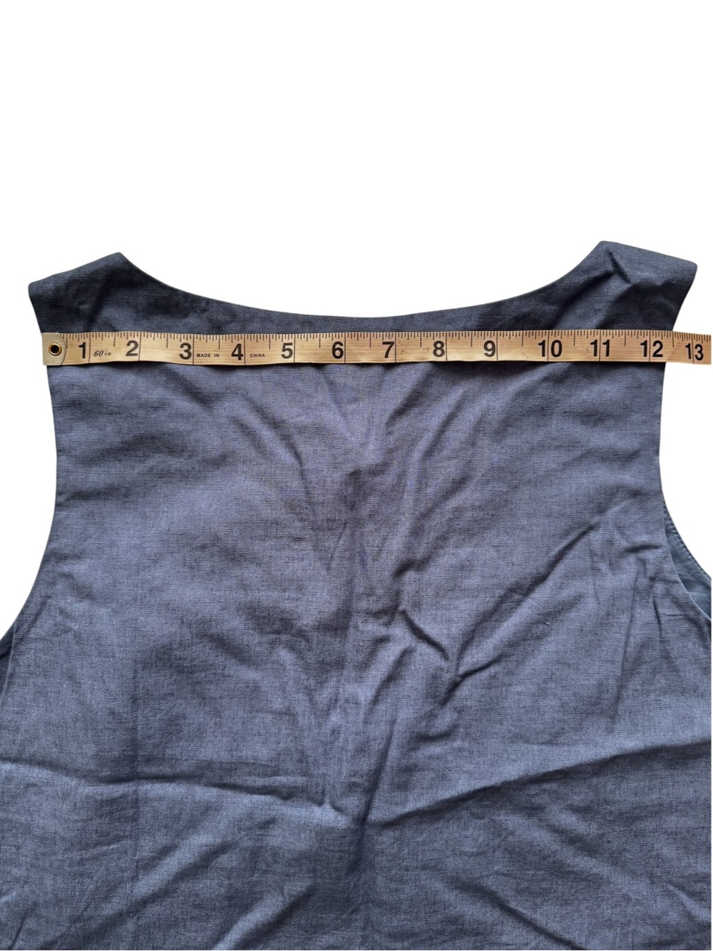 GAP Linen-Blend Button-Front Shell Top - Picture 8 of 9
